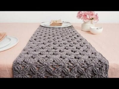 Crochet Textured Table Runner - Free Pattern