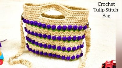 Crochet Tulip Stitch Bag Tutorial - Free Pattern