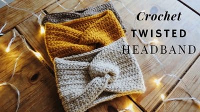 Crochet Twisted Ear Warmer - Free Pattern