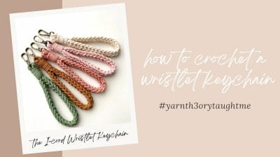 Crochet Wristlet Keychain for Beginners - Free Pattern