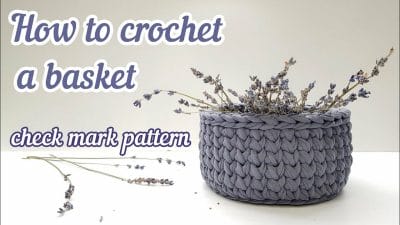 Crochet a Basket With T-Shirt yarn - Free pattern