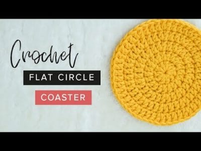 Crochet a Flat Circle Coaster - Free Pattern