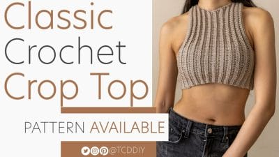 Crochet a Modren Crop Top Tutorial - Free Pattern