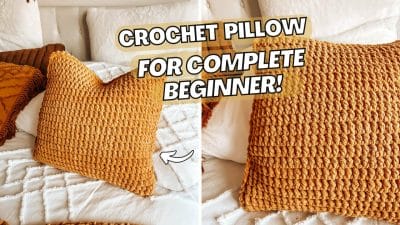 Crochet a Pillow for Beginner Tutorial - Free Pattern