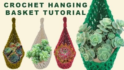  Crochet a Plant Hanging Basket - Free Pattern