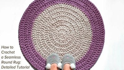 Crochet a Seamless Round Rug - Free Pattern