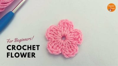 Crochet a Simple & Easy Flower - Free Pattern