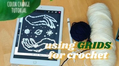Crochet with Grids and Color Change - Free Pattern