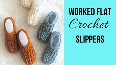 Easiest Beginner Crochet Slippers - Free Pattern