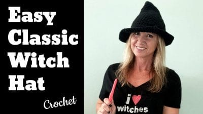 Easy Classic Witch Hat - Free Pattern