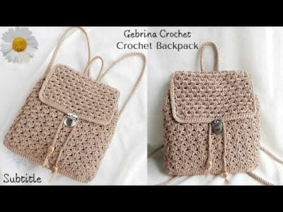 Easy Crochet Backpack For Beginner - Free Pattern