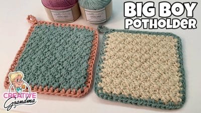 Easy Crochet Big Boy Potholder - Free Pattern