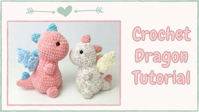 Easy Crochet Dragon (Dino) Tutorial - Free Pattern