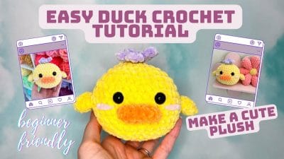Easy Crochet Duck Tutorial - Free Pattern
