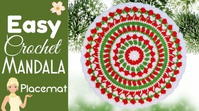 Easy Crochet Mandala Christmas Projects - Free Pattern