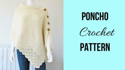 Easy Crochet Poncho from a Rectangle - Free Pattern