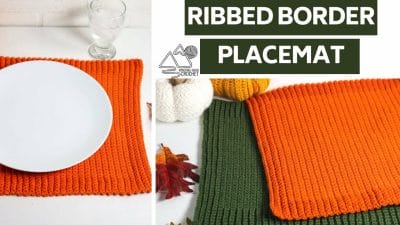 Easy Ribbed Crochet Placemat - Free Pattern