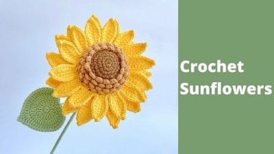 Easy Sunflower Crochet Tutorial for Beginners - For Pattern