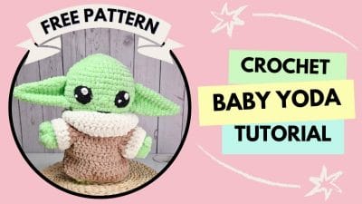 Fluffy Yarn Crochet Baby Yoda Tutorial - Free Pattern