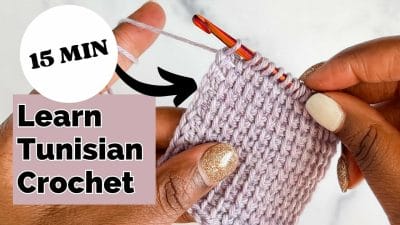 Learn Tunisian Crochet in 15 Minutes - Free pattern