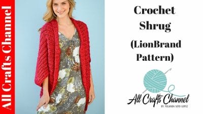 Lion Brand Pattern Crochet Shrug - Free Pattern