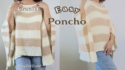 Open Sides Crochet Poncho Tutorial - Free Pattern