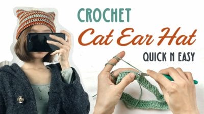 Quick & Easy Cat Ear Beanie - Free Pattern