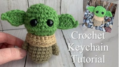 Quick and Easy Baby Yoda Keychain - Free Pattern