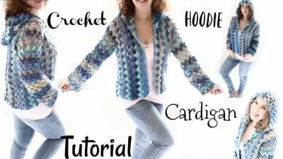 Short Hoodie Crochet Tutorial - Free Pattern
