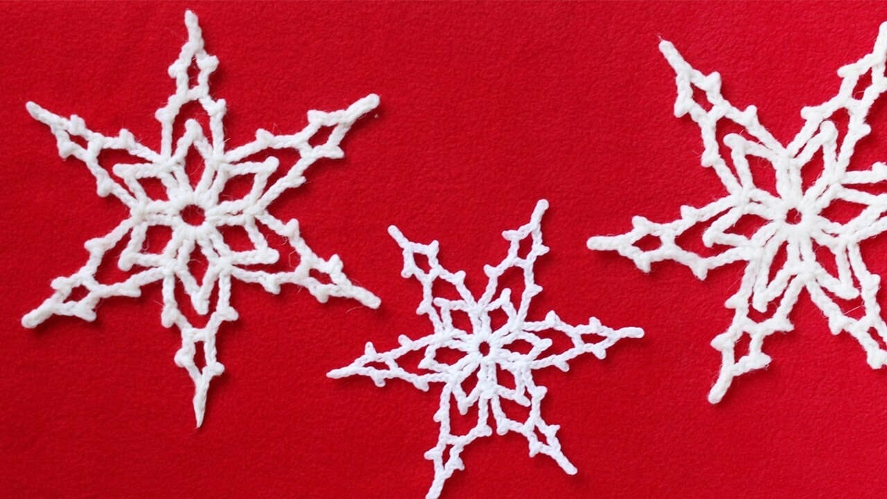 Simple 2-Round Crochet Snowflake - Free Pattern