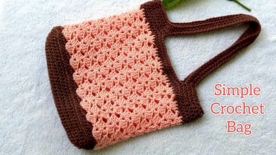 Simple Crochet Bag Tote Bag Tutorial - Free Pattern