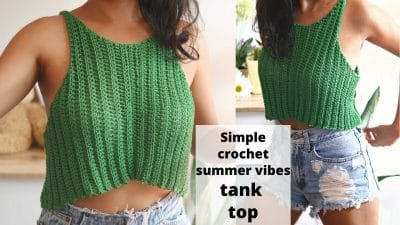 Simple Crochet Summer Tank Top - Free Pattern