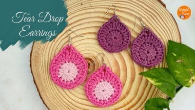 Simple & Easy Crochet Earrings for Beginners - Free Pattern