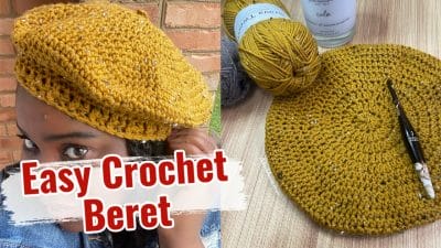 Sunburst Crochet Beret - Free Pattern