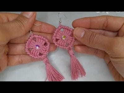 Super Beautiful and Easy Crochet Earrings - Free Pattern