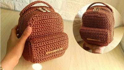 The Easiest Way to Crochet Backpack - Free Pattern