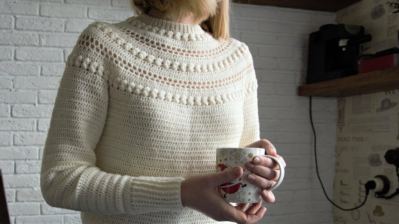 Warm Crochet Sweater Video Tutorial