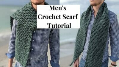 Classic Men's Crochet Scarf Tutorial - Free Pattern
