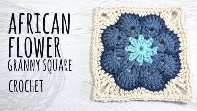 Crochet African Flower Granny Square - Free Pattern