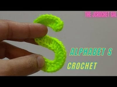 Crochet Alphabet S - Free Pattern