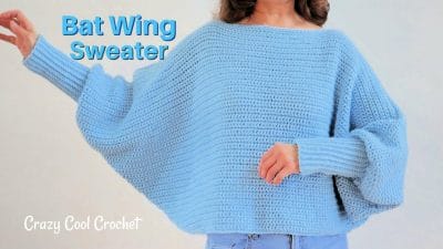 Crochet Bat Wing Sweater - Free Pattern