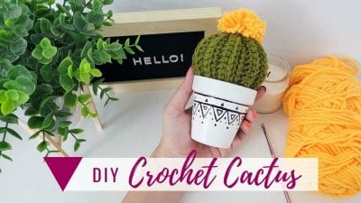 Crochet Cactus Adjustable For Any Small Pot - Free Pattern