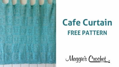 Crochet Cafe Curtain - Free Pattern