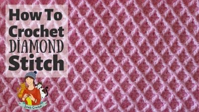 Crochet Diamond Waffle Stitch - Free Pattern