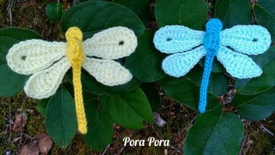 Crochet Dragonfly Applique - Free Pattern