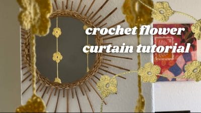 Crochet Flower Curtains Tutorial - Free Pattern