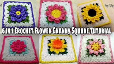Crochet Flower Granny Square - Free Pattern