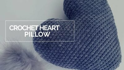Crochet Heart Pillow Tutorial Step by Step - Free Pattern