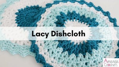 Crochet Lacy Dishcloth - Free Pattern