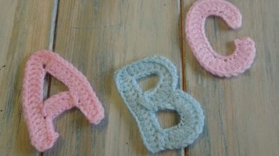 Crochet Letters A,B, and C - Free Pattern